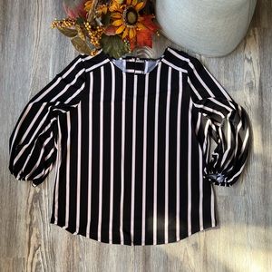 Adrianna Papell stripped shirt